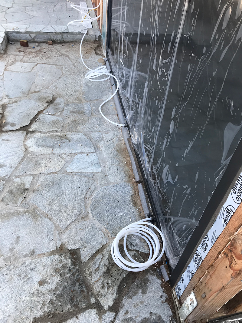 How We Install Drainpipes to Our Frameless Glass Doors
